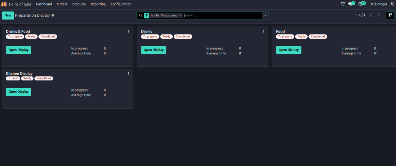 POS Kitchen Display Preparations